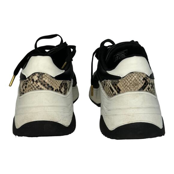 ZARA Animal snake print chunky sneakers brown black white size 6 (36) - Picture 6 of 12